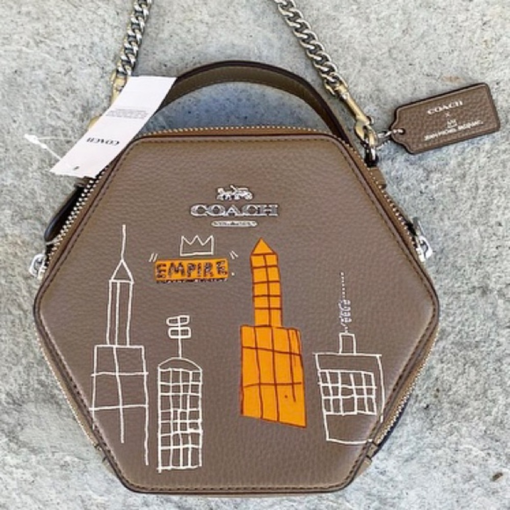 New Coach 2022 Jean Basquiat Crossbody Chain Strap New With Tags